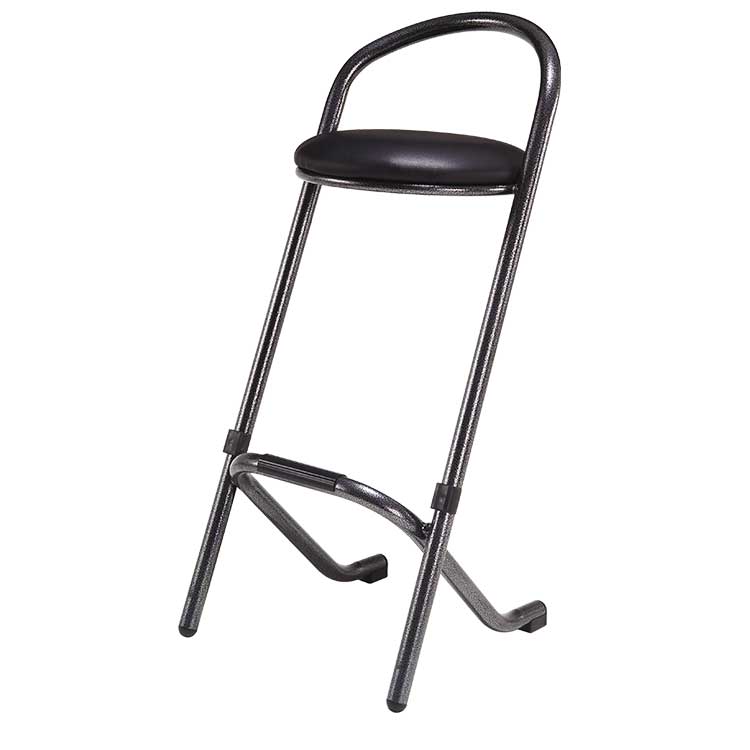 Tabouret Noir Assise Cuir